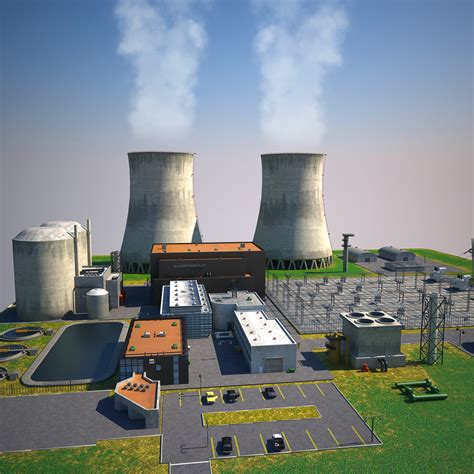 power plants  models   turbosquid