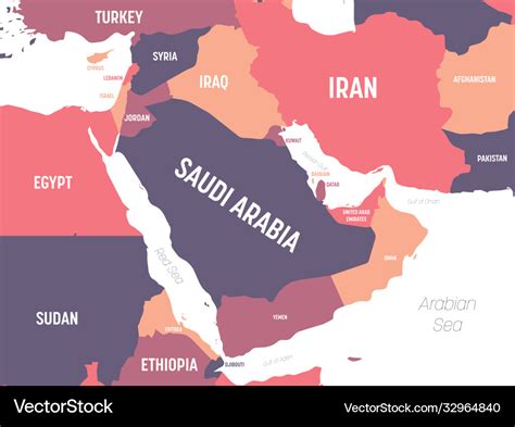 middle east political map  map update