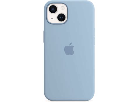 apple iphone  siliconen case magsafe mistblauw kopen mediamarkt