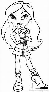Bratz Coloring Pages Princess Cloe Girl Printable Disney Print Color Kids Cartoons Info Online Clipart Adult Xcolorings Library Cliparts Chloe sketch template