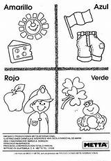 Colores Preescolar Preescolares Sobres Aprendo Pinto sketch template