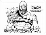 Kratos God War Drawing Draw Coloring Too Tutorial Subscribe Channel Enjoy Please If sketch template
