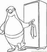 Coloring Fridge Getcolorings Pinguin Near Pages Color sketch template