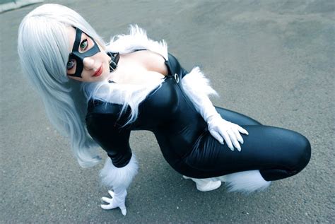 felicia hardy white hair sexy black cat cosplay pics sorted by position luscious