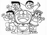 Coloring Doraemon Pages Library sketch template