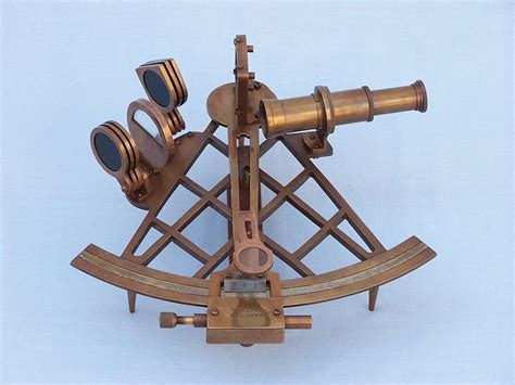 buy admiral s antique brass sextant 12in with rosewood box model ships