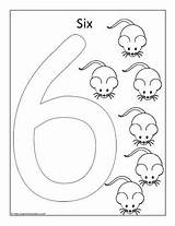 Number Coloring Color Worksheets Worksheet Pages Numbers Sheet Xic sketch template