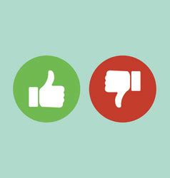 dislike symbol button isolated vector image