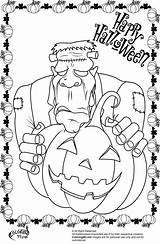 Frankenstein Coloring Halloween Pages Printable Color Choose Board Getcoloringpages sketch template