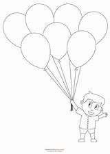 Coloring Preschool Ballon Ballons Kidspressmagazine Gratuit Globos Dibujos Float sketch template