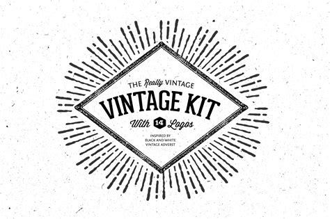 vintage vector kit  logos graphic objects creative market