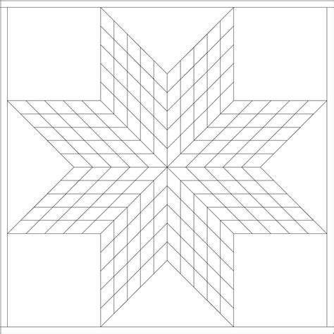 star quilt pattern template