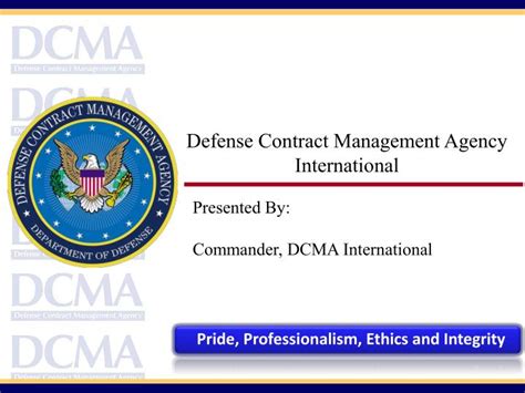 Ppt Defense Contract Management Agency International Powerpoint