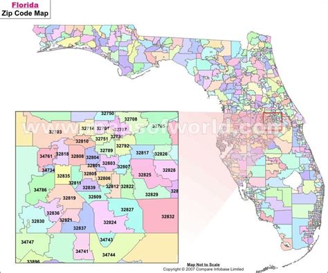 Florida Zipcode Map Maps Pinterest Zip Code Map And City