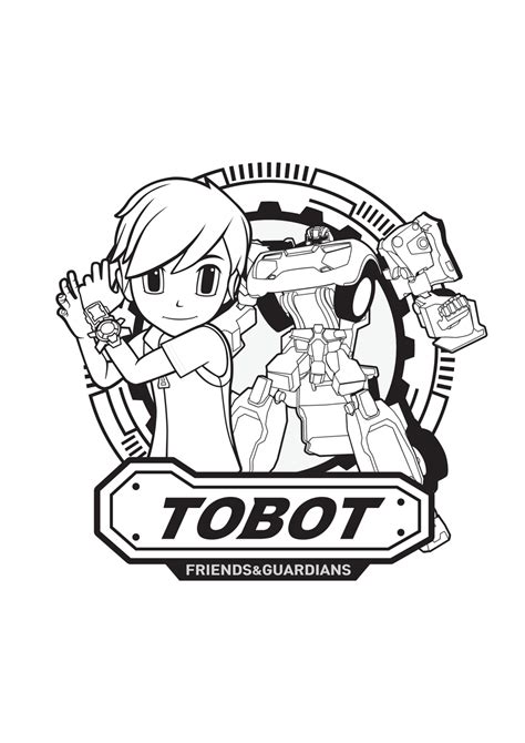 tobot coloring pages    print