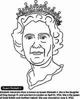Rainha Inglaterra Elisabeth Crayola Della Istruzione Tudodesenhos sketch template