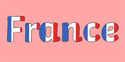 french flag themed france title display lettering twinkl