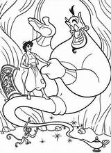 Coloring Aladdin Pages Carpet Magic Genie Drawing Disney Getdrawings Popular sketch template