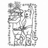 Puss Boots Coloring Pages Printable Books Cat sketch template