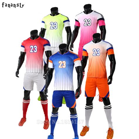 high quality soccer jerseys   men custom team football uniforms sets college soccer