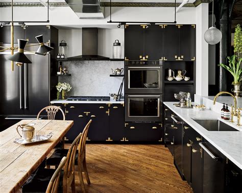 black   kitchens  colour architectural digest middle east