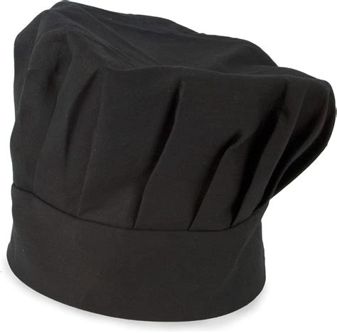 custom style chef hat adjustable black cotton