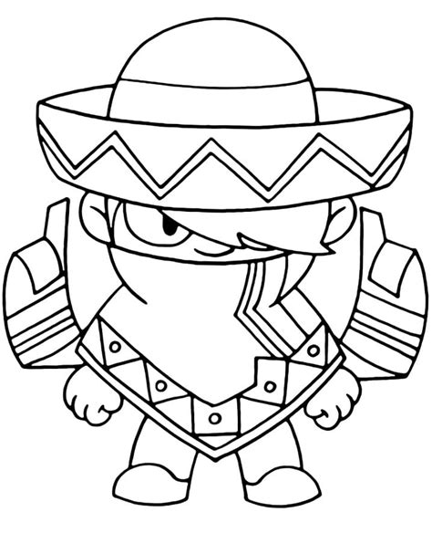 skin edgar brawl stars coloring page  printable coloring pages