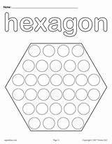 Hexagon Coloring Dot Printable Do Shapes Shape Preschool Pages Color Preschoolers Toddlers Kids Printables Getcolorings Drawing Pag Recognition Kindergarteners Skills sketch template