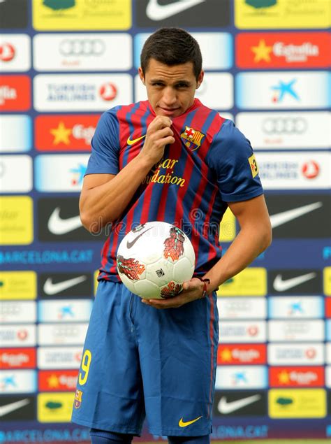 Chilean Footballer Alexis Sanchez Editorial Photography