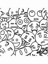 Emoji Kleurplaat Emojis Kleurplaten Emotki Kolorowanki Emijis Smileys Squishies Emoticons Genial Stemmen sketch template