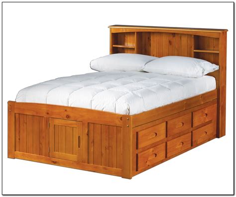 full size captains bed frame beds home design ideas onelpkpd