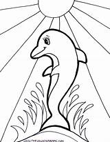 Dolphin Coloring Pages Dolphins Printable Color Print Miami Realistic Baby Mermaid Kids Girls Getdrawings Getcolorings Animal Colorings Books Comments Pag sketch template
