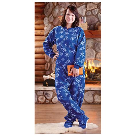 Women S Guide Gear® Footie Pajamas 103041 At Sportsman S Guide