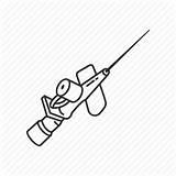 Cannula Drawing Icon Needle Medical Equipment Intravenous Drawings Tool Icons Getdrawings sketch template