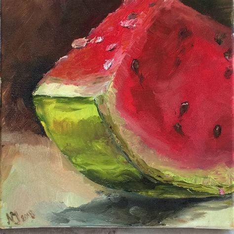 Watermelon Painting By Natali Jordan Saatchi Art