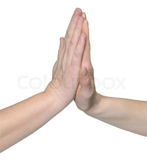 studio photography   hands giving stock image colourbox