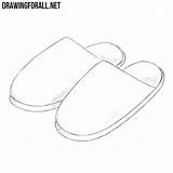 Slippers Draw Drawingforall sketch template