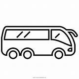 Autobus Transport Icon Stampare sketch template