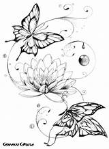 Flowers Schmetterling Giovanni Casula Lotusblume Loto Farfalle Blume Fiore タトゥー Blumen Nature Tatuajes Tatuaggi Seç Tattoodaze Tatuagem Binged Salvo Blumendekoration sketch template