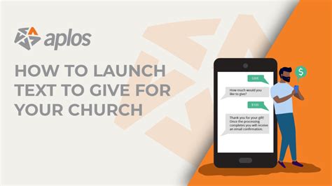 launch text  give   church aplos training center
