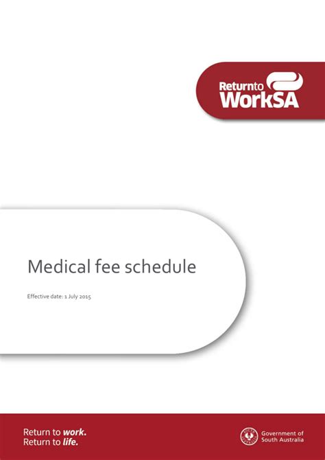 medical fee schedule