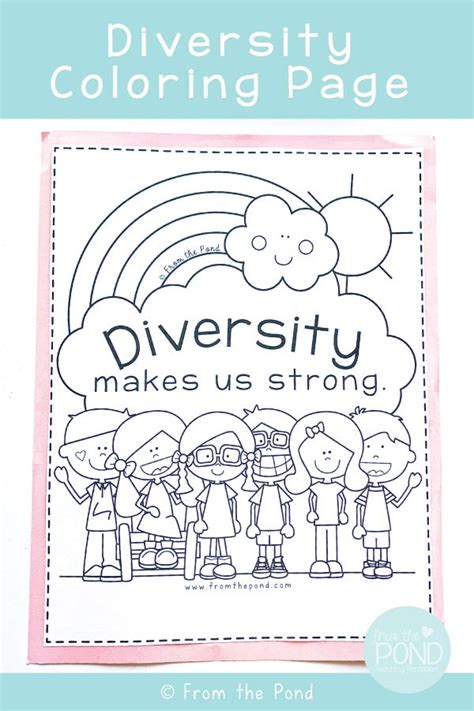 diversity coloring page preschool coloring pages