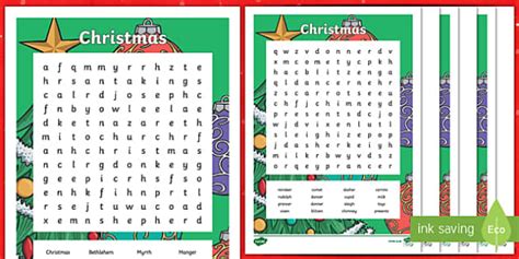 printable christmas word search hard medium easy