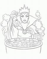 Coloring Disney Evil Pages Villains Queen Snow Villain Book Witch Wicked Printable Coloriage Blanche Neige Print Adult Hatter Mad Colouring sketch template