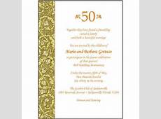 25 Personalized 50th Wedding Anniversary Party Invitations AP 011