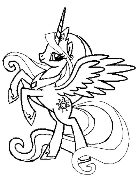 princess celestia coloring pages  getcoloringscom  printable