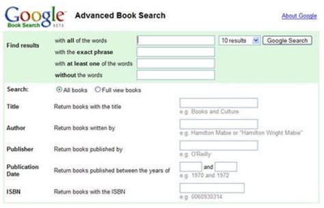 google books search soft portal