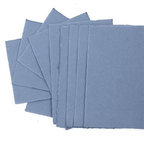 handmade paper light blue bluecat paper