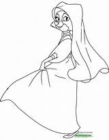 Disney Pages Hood Robin Coloring Marian Maid Book Drawing Lady Printable Disneyclips John Little Getdrawings Funstuff sketch template