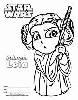 Leia Wars Princess Coloring Star Pages Clipart Chewbacca Colouring Sheet Printable Starwars Cartoon Cute Print Color Kids Books Party Puppet sketch template